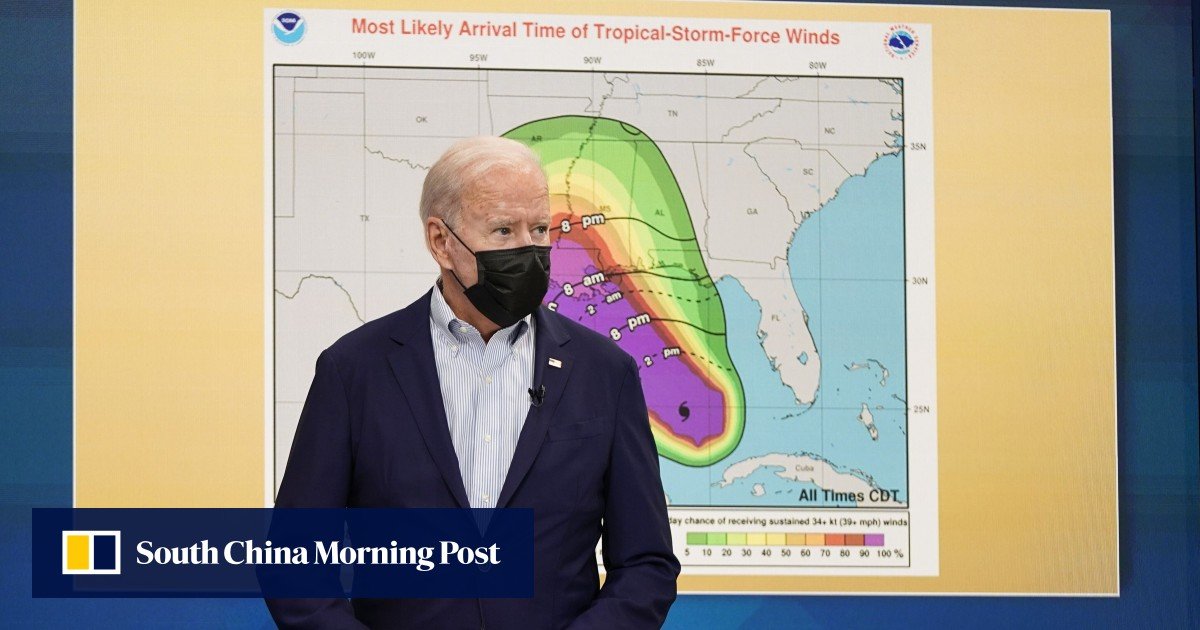 Joe Biden pledges aid to help the states recover from Hurricane Ida while the storm is imminent